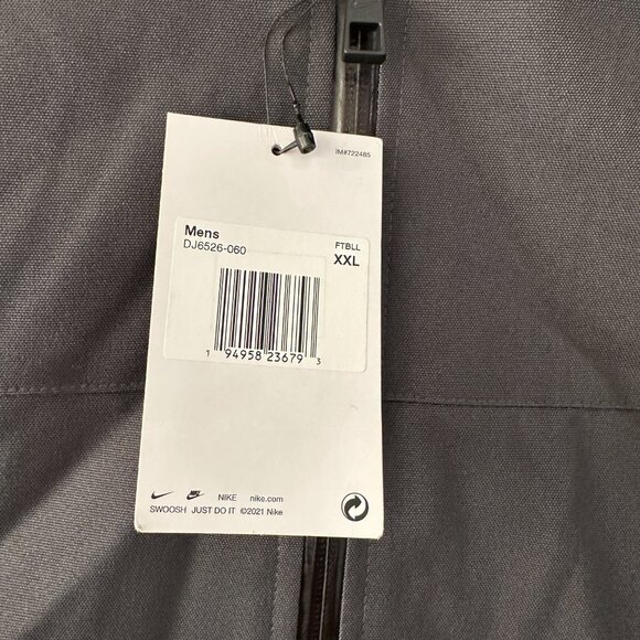 NWT Nike Team Black 550 Down Filled Parka Puffer Coat Men's 2XL XXL Customized - Picture 3 of 9